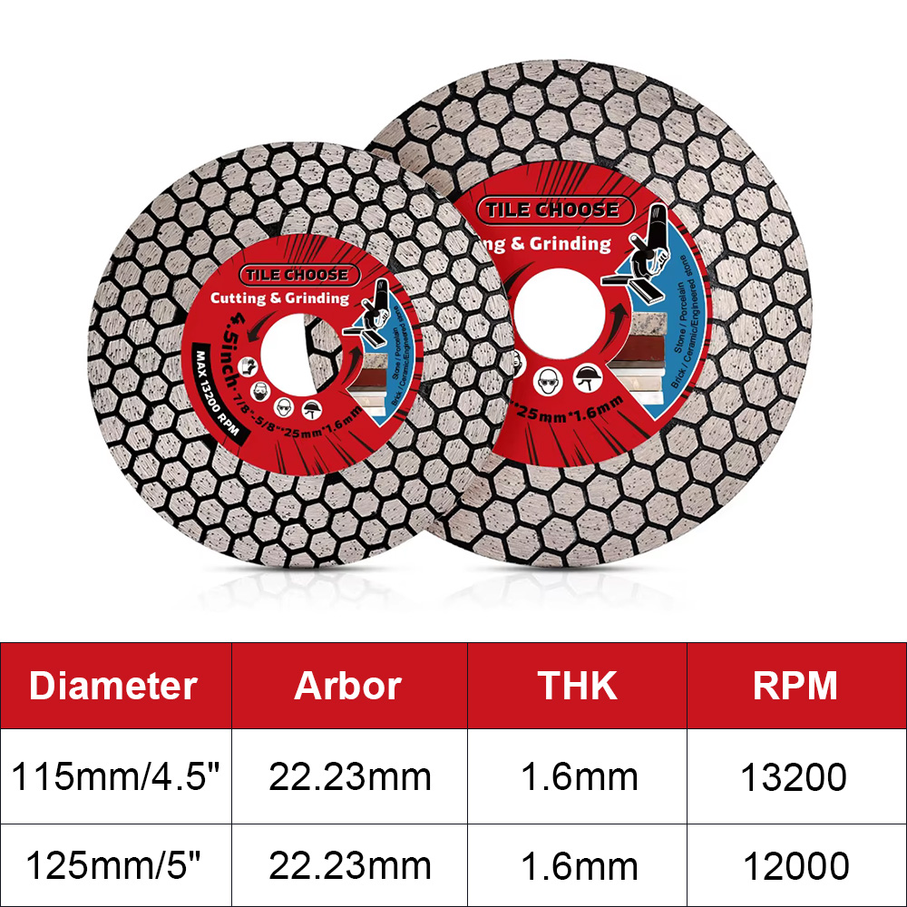 Brick Cutting Saw - D115 мм/125 мм алмазное лезвие алмазный