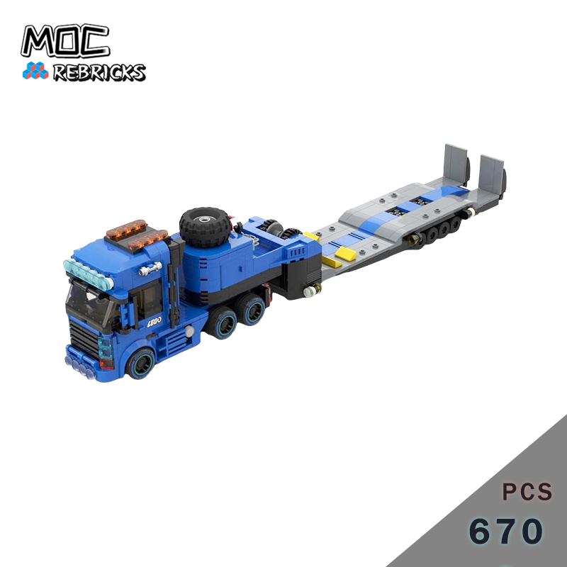 Heavy Equipment Pdf - Конструктор MOC: Тяжелый грузовик с прицепом-платформой,