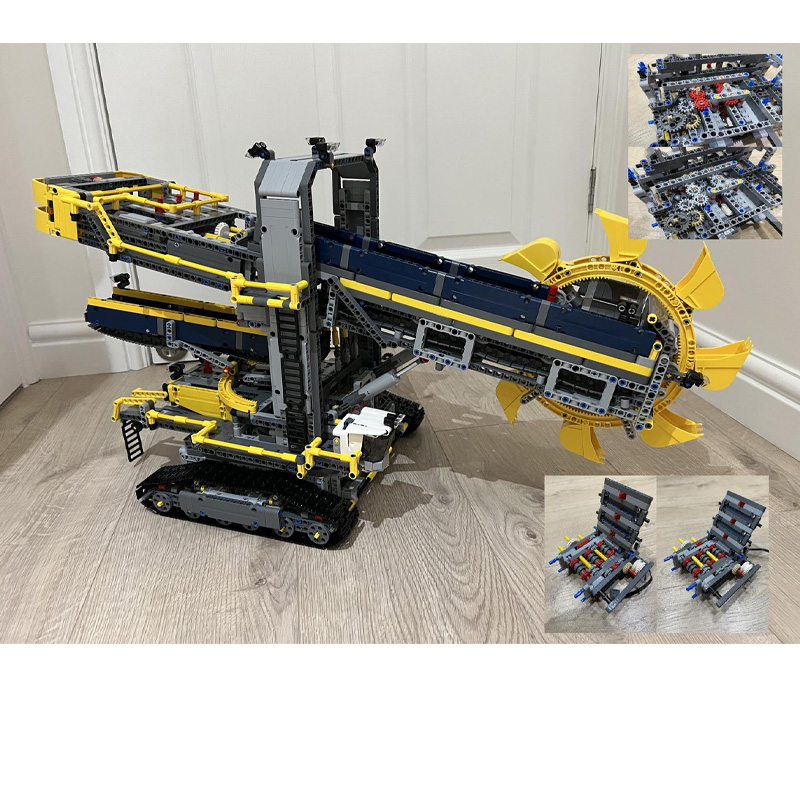 Heavy Equipment Lego - MOC-24566 Новый 42055 гладкий ковш-колесо, экскаватор,
