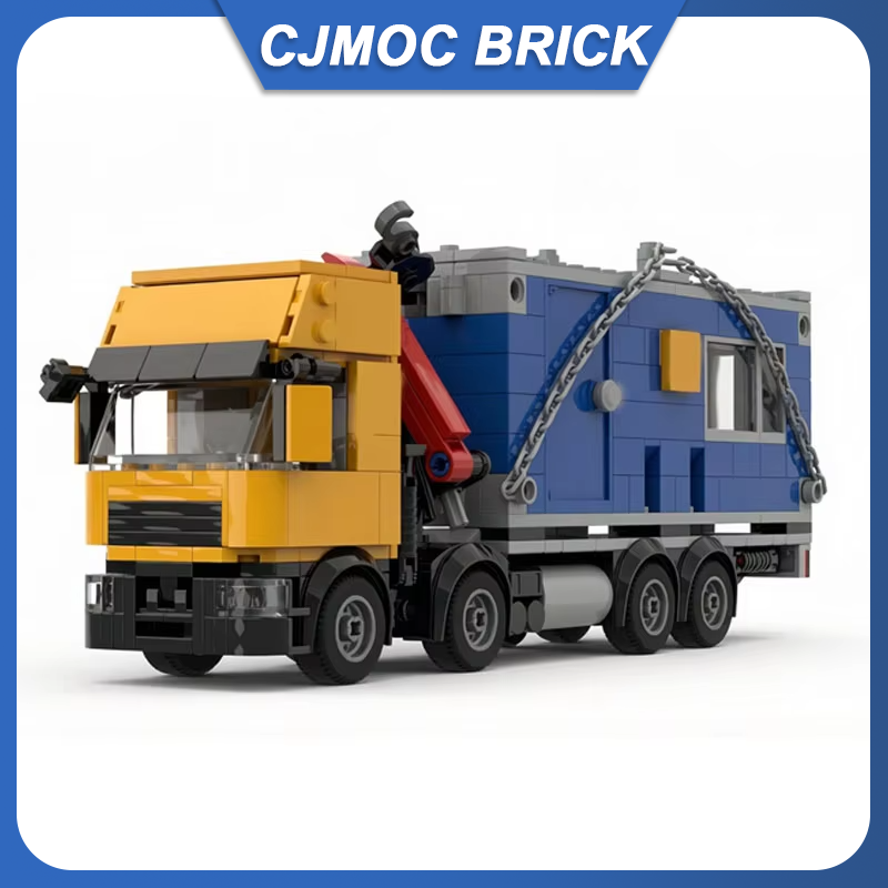 Heavy Equipment Lego - Конструктор MOC: Грузовик-кран 8x4 с контейнером,