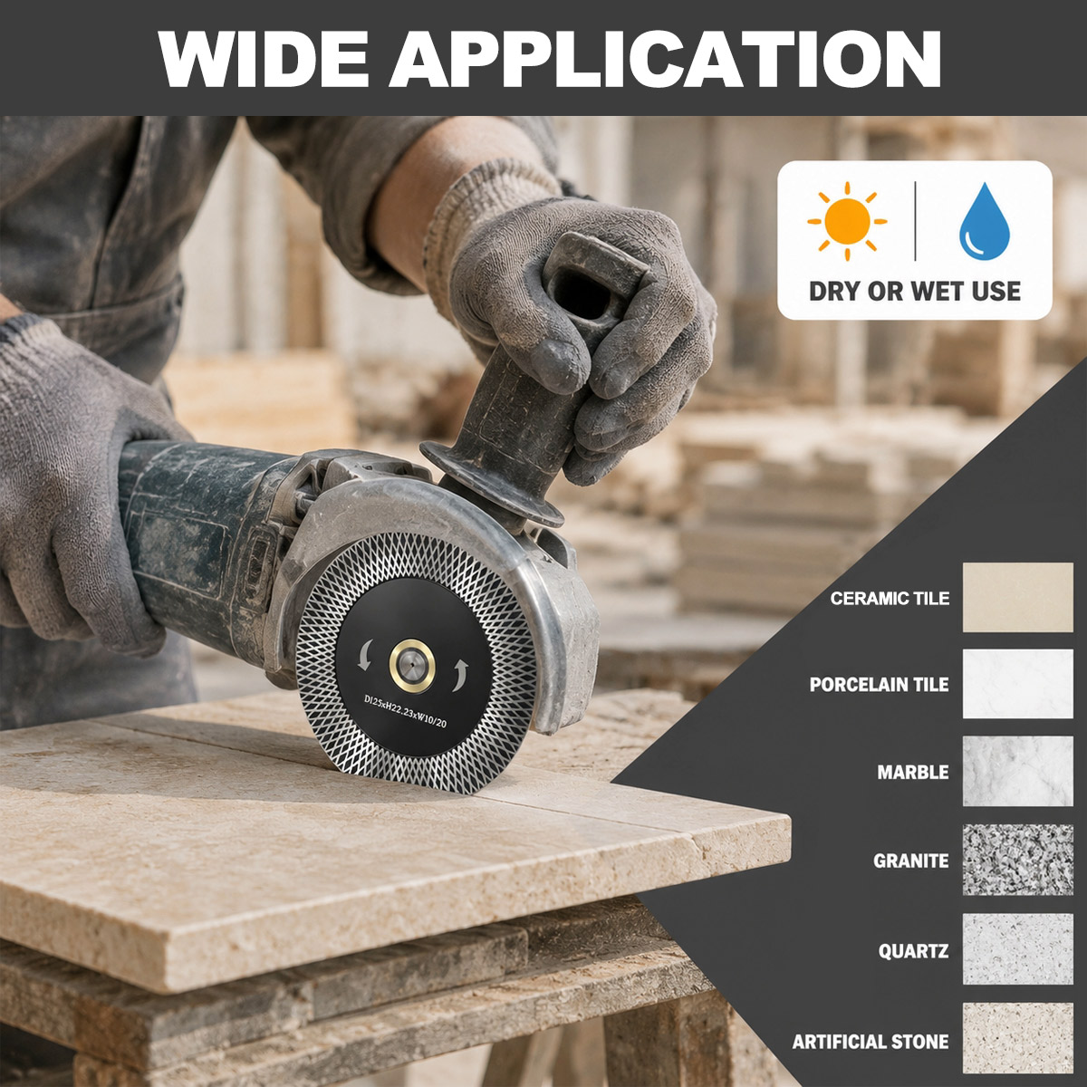 Алмазный отрезной диск 115-125 – обзор и цена Brick Cutting Saw