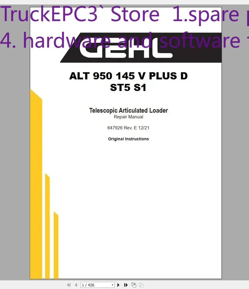 TruckEPC3 GEHL Machinery Heavy – обзор и цена Heavy Equipment Pdf