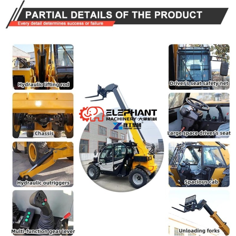 4-тонный телескопический погру – обзор и цена Telescopic Handler Boom